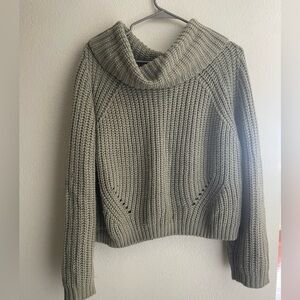 Moon & Madison Sage Cowl Neck Sweater